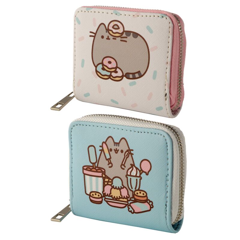 Load image into Gallery viewer, Union pusheen foodie kat rondrits portemonnee - small