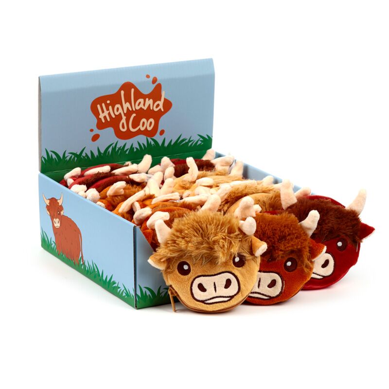 Afbeelding laden in galerijviewer, Highland coo koe mini kleingeld beurs