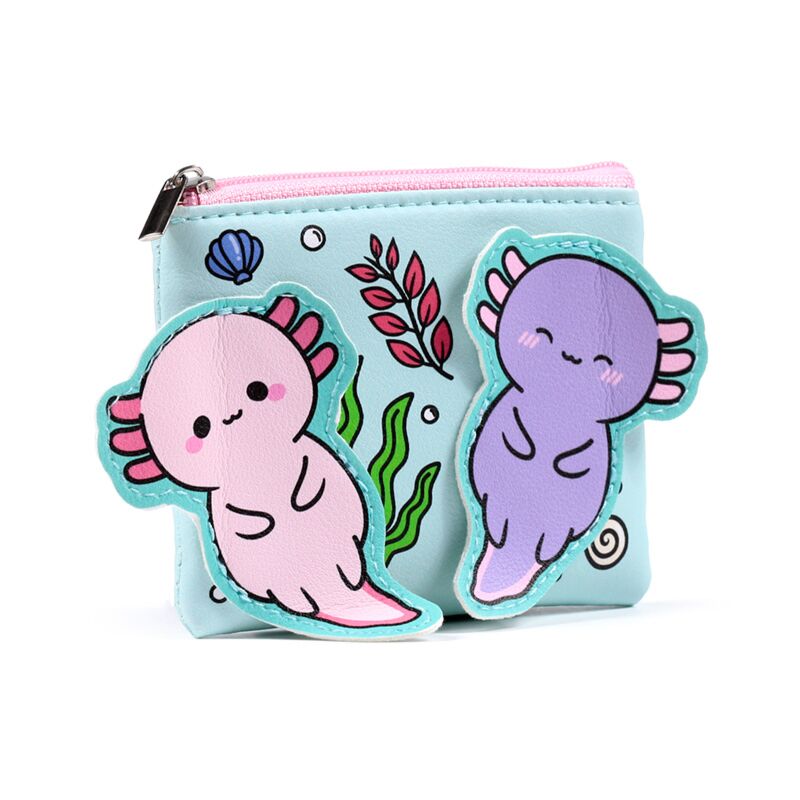 Afbeelding laden in galerijviewer, Maddie de axolotl adoramals portomonnee