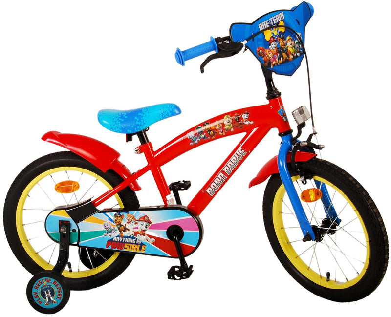 Load image into Gallery viewer, Paw Patrol Kinderfiets - Jongens - 16 inch - Rood Blauw