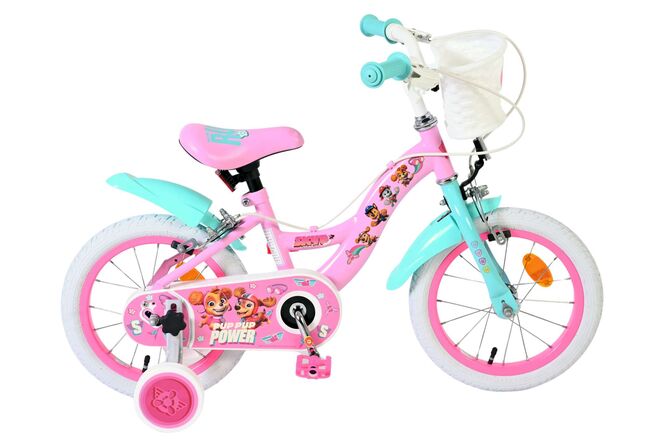 Load image into Gallery viewer, Paw patrol kinderfiets - meisjes - 14 inch - roze - twee handremmen