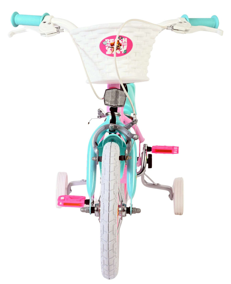 Afbeelding laden in galerijviewer, Volare paw patrol kinderfiets - meisjes - 14 inch - roze - twee handremmen