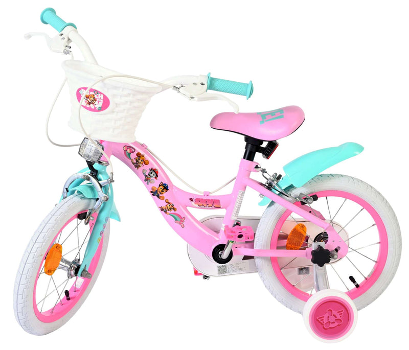 Load image into Gallery viewer, Paw patrol kinderfiets - meisjes - 14 inch - roze - twee handremmen