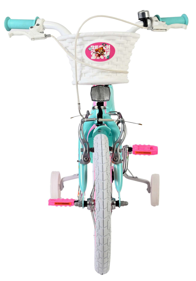 Afbeelding laden in galerijviewer, Paw patrol kinderfiets - meisjes - 16 inch - roze - twee handremmen