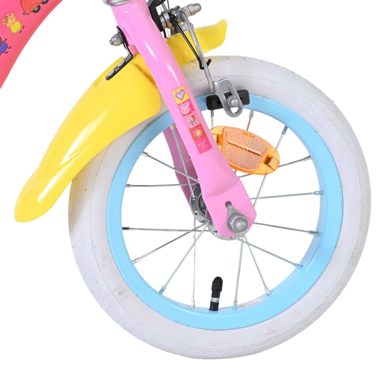 Load image into Gallery viewer, Volare peppa pig kinderfiets - meisjes - 12 inch - roze - twee handremmen