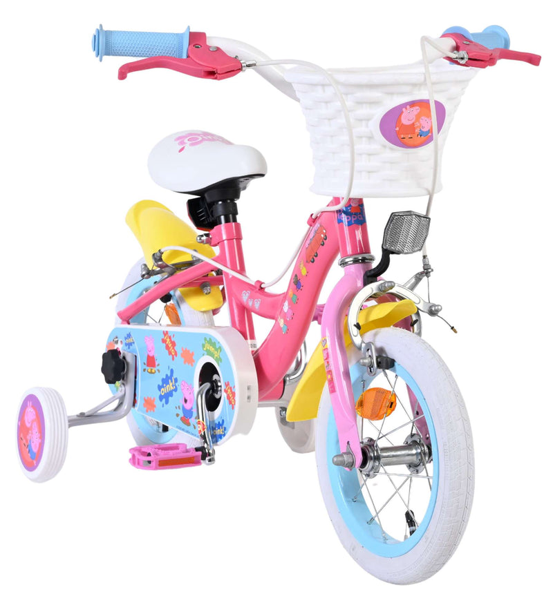 Load image into Gallery viewer, Volare peppa pig kinderfiets - meisjes - 12 inch - roze - twee handremmen