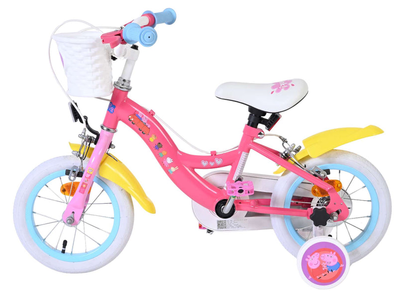 Load image into Gallery viewer, Volare peppa pig kinderfiets - meisjes - 12 inch - roze - twee handremmen