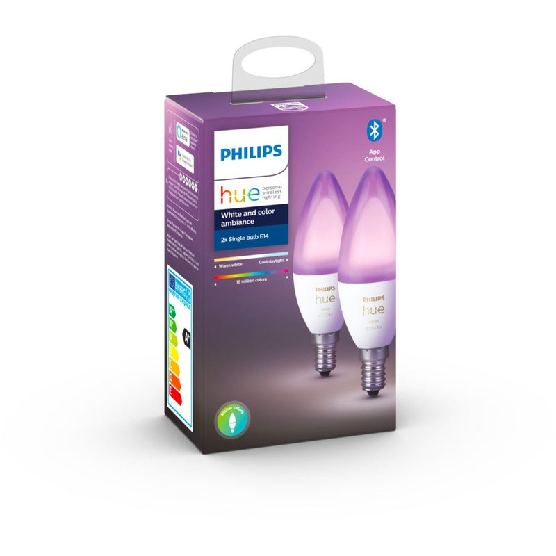 Load image into Gallery viewer, Philips Hue Hue Losse kaarslamp E14 White color 2-pack