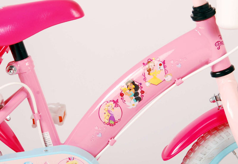 Load image into Gallery viewer, Disney Princess Kinderfiets Meisjes 14 inch Roze Twee Handremmen