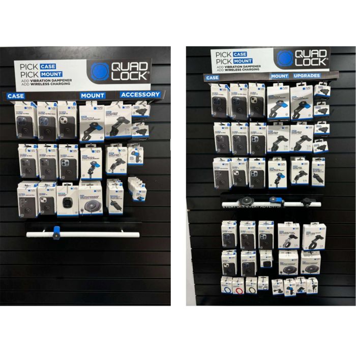 Load image into Gallery viewer, Quad lock slat wall display