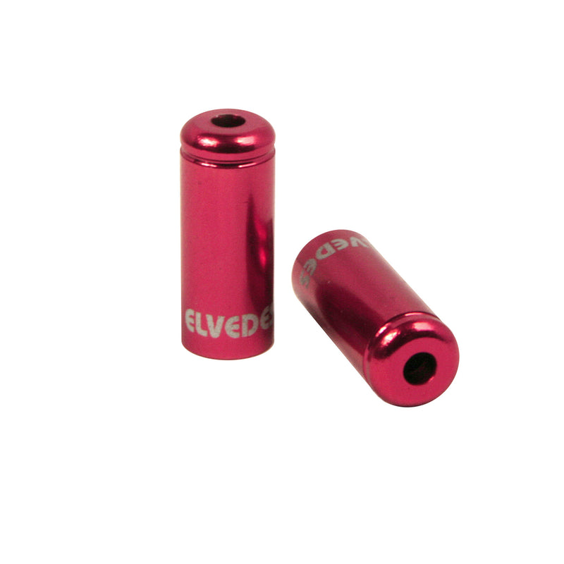 Afbeelding laden in galerijviewer, Elvedes kabelhoedje 5mm sealed rood (50x) alum. elv2012004