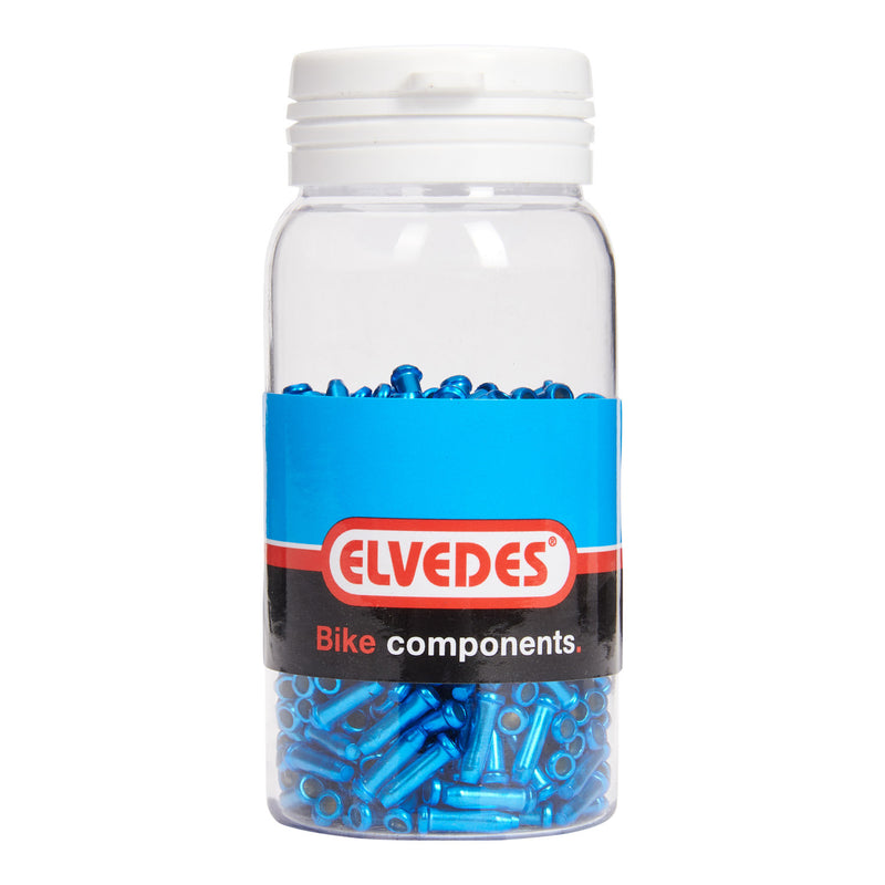 Afbeelding laden in galerijviewer, Elvedes antirafeldopjes 2,3mm blauw (500x) alum. elv2012014