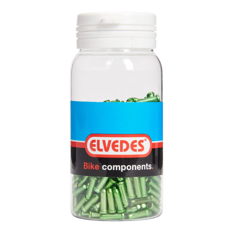 Afbeelding laden in galerijviewer, Elvedes antirafeldopjes 2,3mm groen (500x) alum. elv2012016