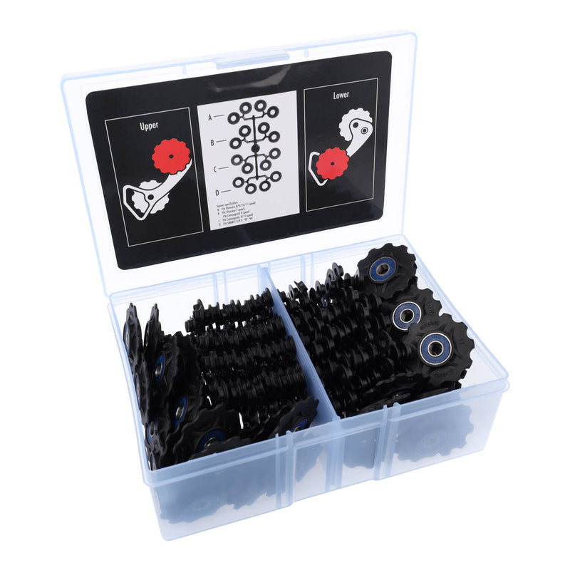 Load image into Gallery viewer, Elvedes universele derailleurwieltjes box van 25 sets