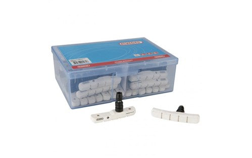 Afbeelding laden in galerijviewer, Remblokset Elvedes V-brake 72 mm - wit (25 paar)