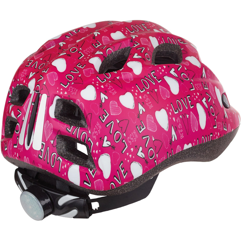 Load image into Gallery viewer, Polisport juniGoud fietshelm s 52-56cm love met led licht