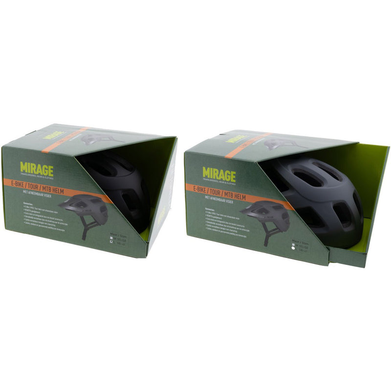 Load image into Gallery viewer, Mirage urban helm e-bike led 55-58cm mat blauw