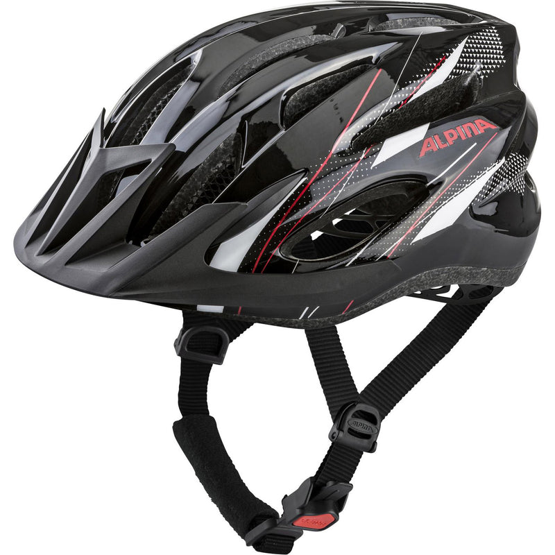 Load image into Gallery viewer, Alpina sports mtb helm mtb17 54-58 glans zwart wit rood