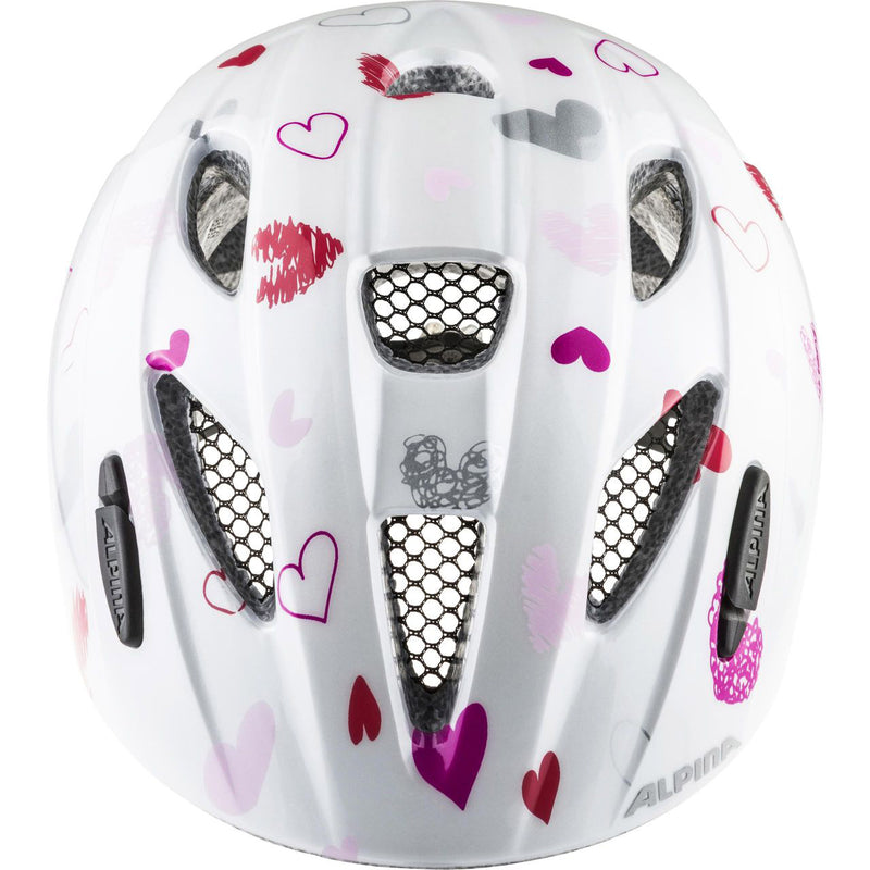 Load image into Gallery viewer, Alpina sports kinderhelm ximo white hearts 47-51 glans