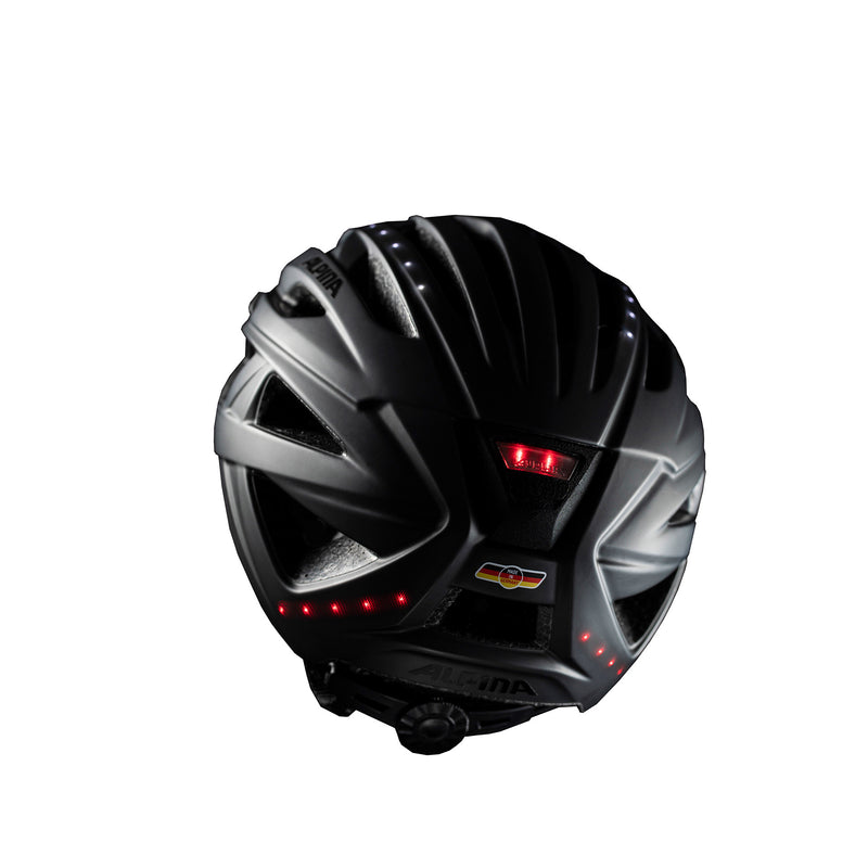 Load image into Gallery viewer, Alpina Helm Haga LED black matt 58-63