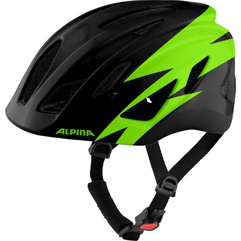 Afbeelding laden in galerijviewer, Alpina sports kinderhelm pico 50-55 glans zwart groen