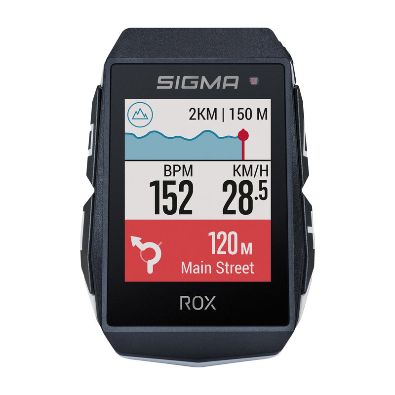 Load image into Gallery viewer, Sigma rox 11.1 evo gps zw wit standaard stuurhouder + usb-c laadkabel