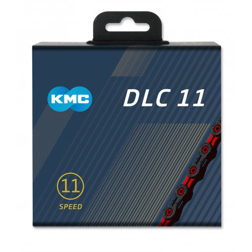 Load image into Gallery viewer, KMC Fietsketting DLC 11 118 Schakels - Rood Zwart