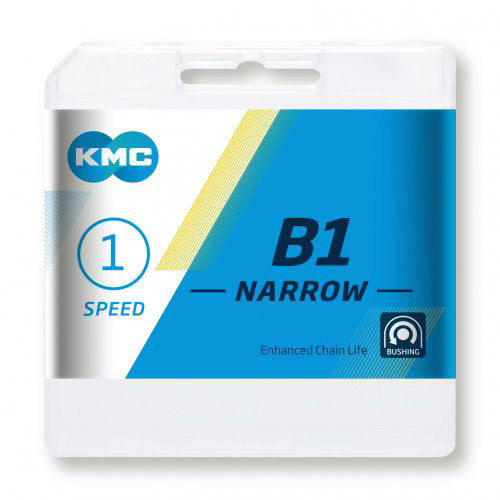 Load image into Gallery viewer, Kmc ketting 1 2x3 32 112s b1 narrow zilver 5 6v