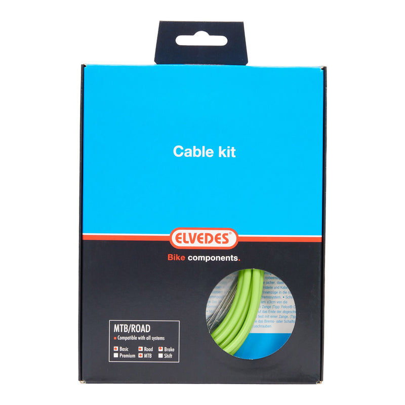 Load image into Gallery viewer, Elvedes Remkabelkit ATB race universeel groen 2015015