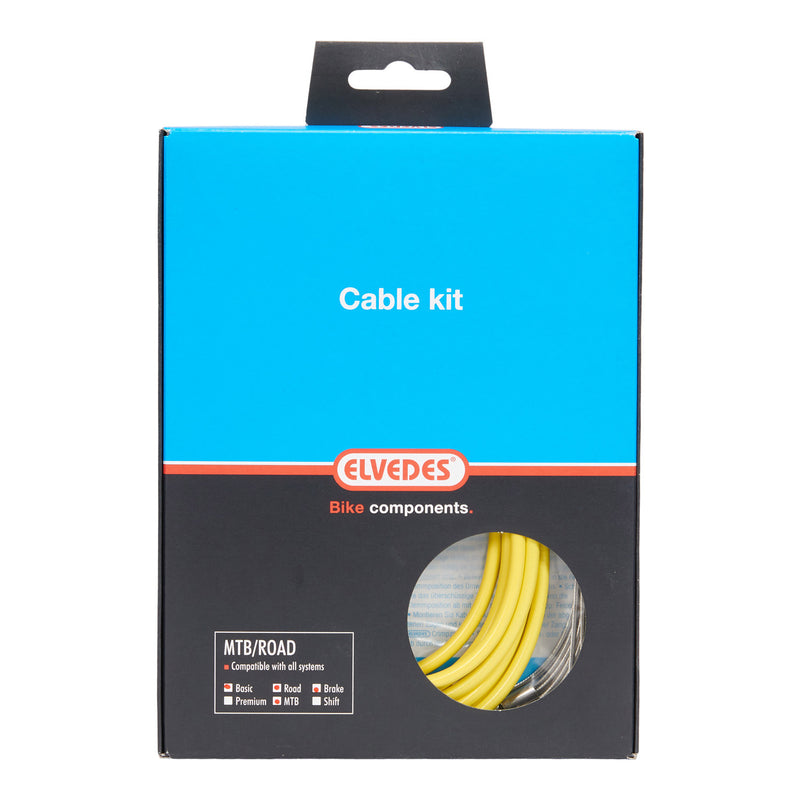 Load image into Gallery viewer, Elvedes Remkabelkit ATB race universeel geel 2017152