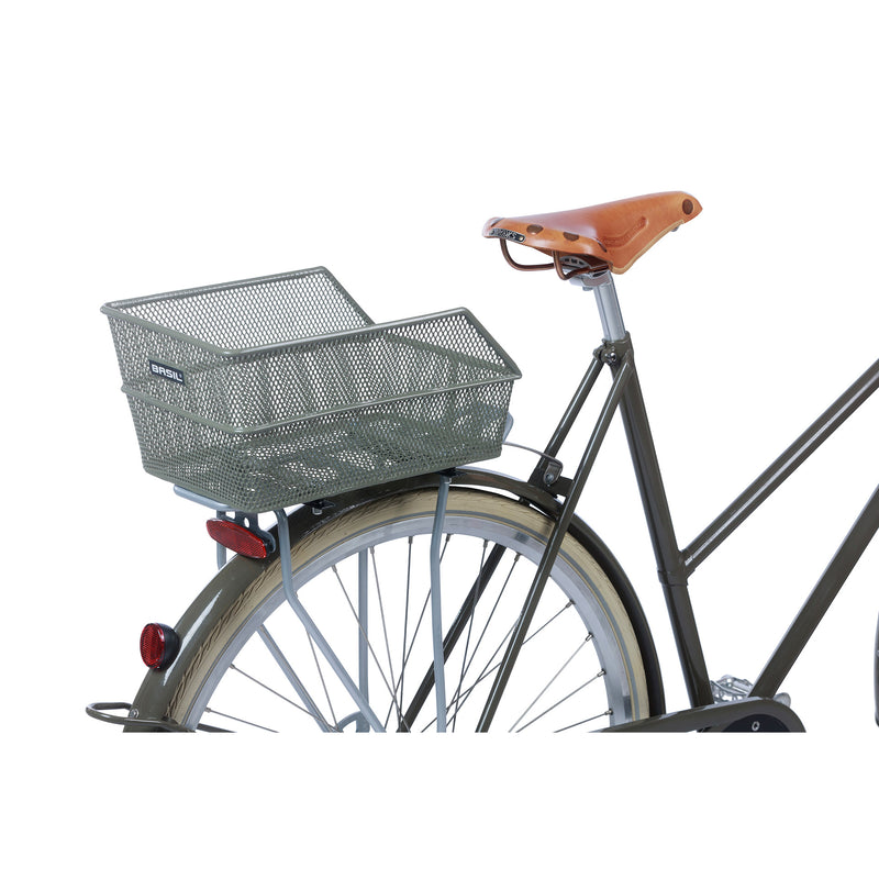 Load image into Gallery viewer, Basil Cento S - fietsmand - achterop - olive green