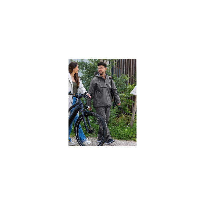 Load image into Gallery viewer, Mirage regenjas rainfall closed jacket - maat l - gemaakt van polyester soft touch - earl grey