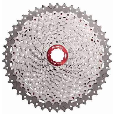 Afbeelding laden in galerijviewer, SunRace cassette 11V 11-51 CSMX80 metallic silver