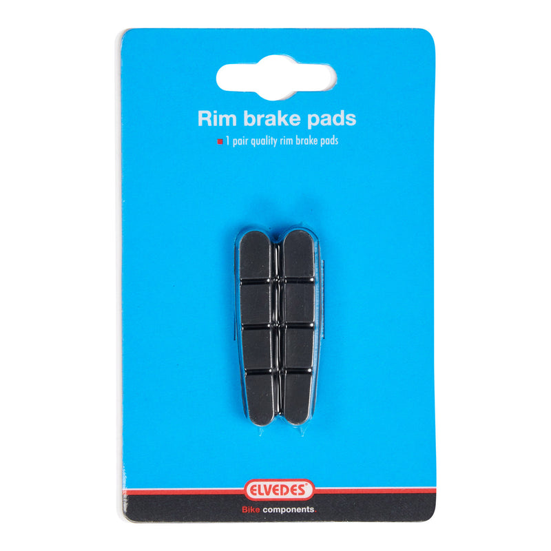 Load image into Gallery viewer, Road vervangings remschoenen Elvedes 55 mm voor Shimano cartridge V-brake (op kaart)