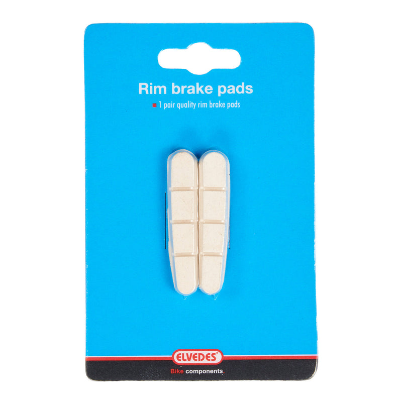 Load image into Gallery viewer, Elvedes velgremblokjes (1paar) Road 55mm wit shim.6837-CARD