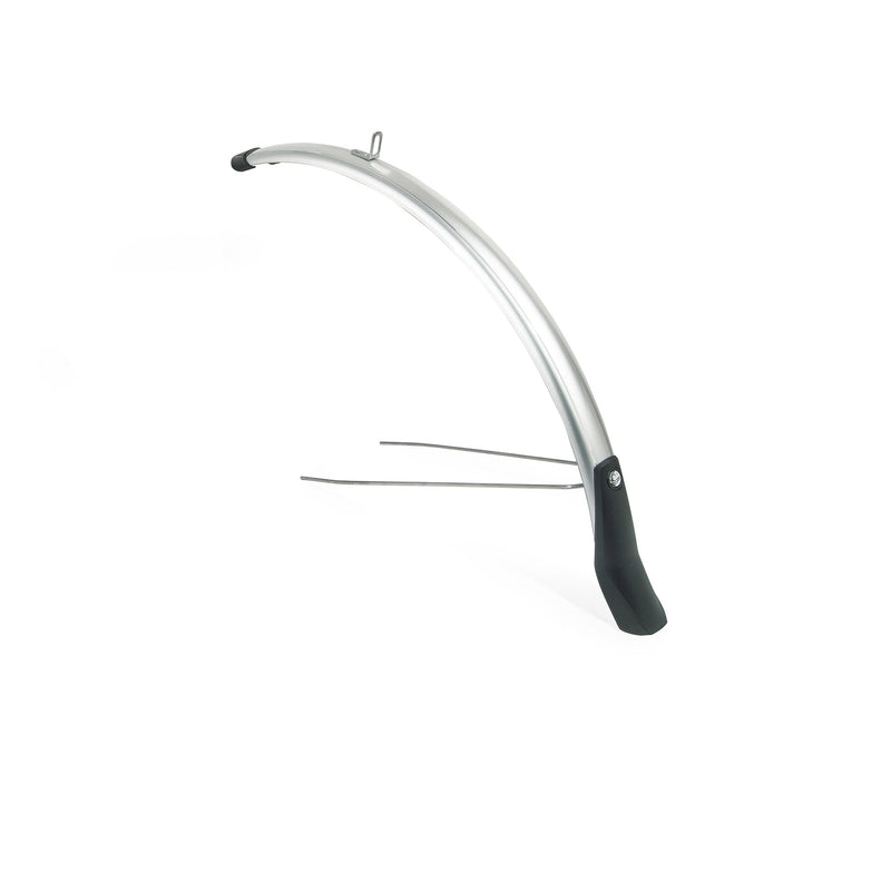 Afbeelding laden in galerijviewer, spatbordenset Snello 28 inch 46 mm kunststof zilver