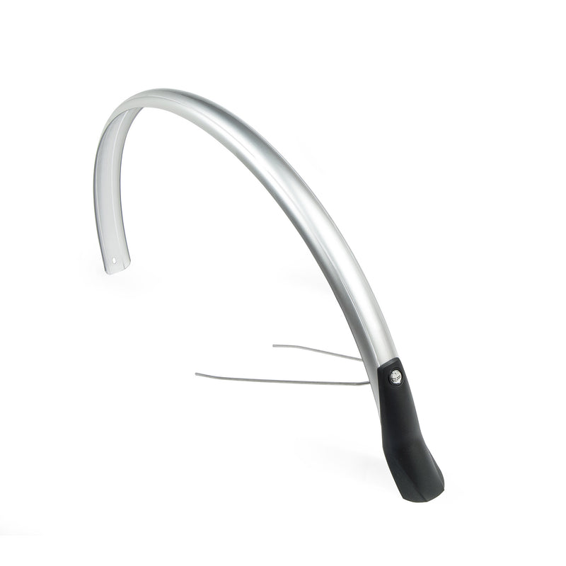 Afbeelding laden in galerijviewer, spatbordenset Snello 28 inch 46 mm kunststof zilver
