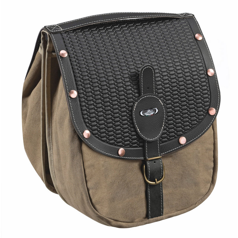 Afbeelding laden in galerijviewer, Monte grappa dubbele tas 16,5l british m klinknagels zwart