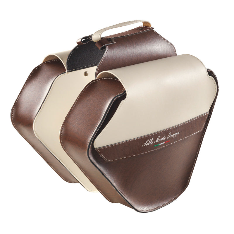 Load image into Gallery viewer, Monte grappa dubbele tas 17,5l fashion skay donkerbruin cream