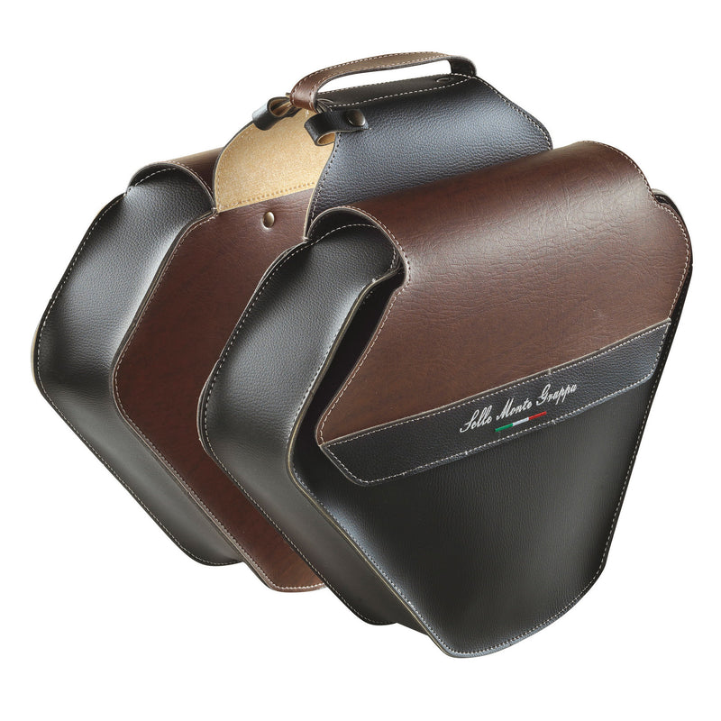 Load image into Gallery viewer, Monte grappa dubbele tas 17,5l fashion skay zwart donkerbruin