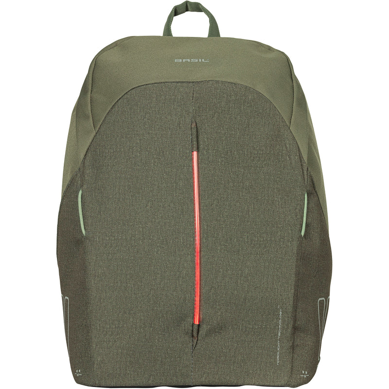 Load image into Gallery viewer, Basil B-Safe Backpack Nordlicht - Fietsrugzak - Unisex - Groen - 13L