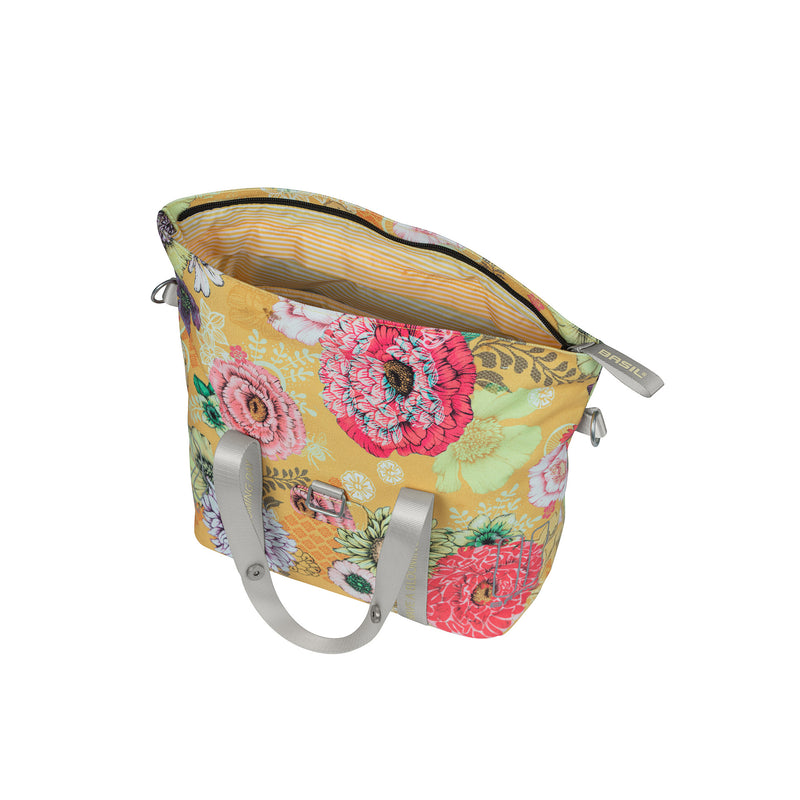 Load image into Gallery viewer, Basil Bloom Field fietshandtas - duurzaam, compact, geel