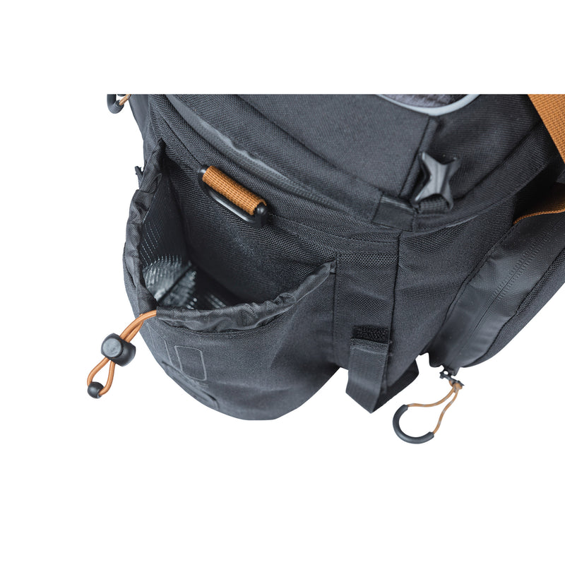 Load image into Gallery viewer, Basil Miles XL Pro bagagedragertas, zwart, polyester, waterdicht, 9-36L