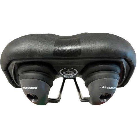 Load image into Gallery viewer, Monte grappa zadel asola 6200 gel plus elastomeer rail zwart