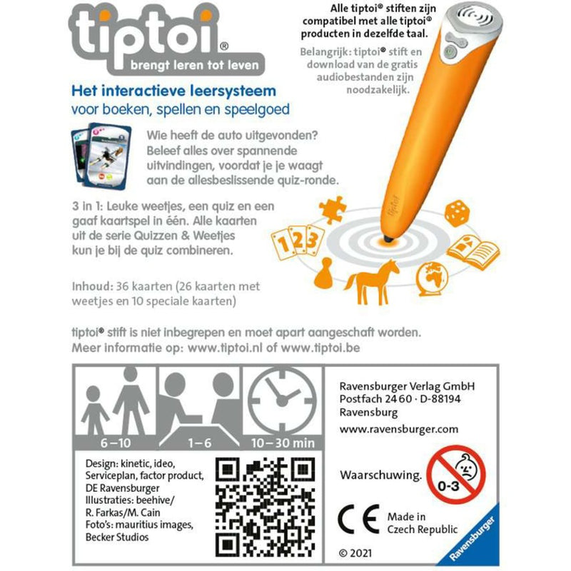 Load image into Gallery viewer, Ravensburger Tiptoi Quizzen Weetjes Uitvindingen