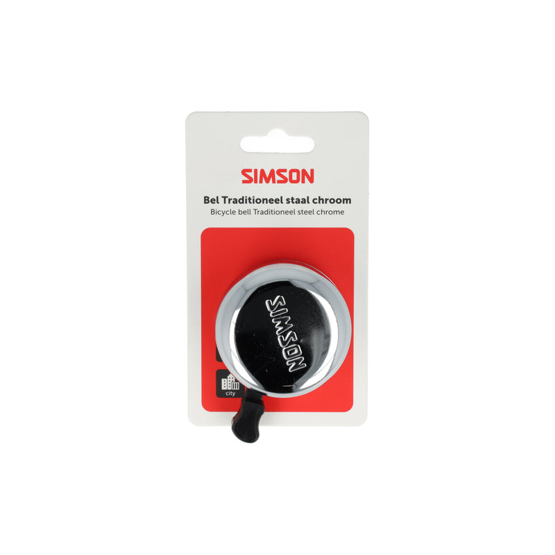Afbeelding laden in galerijviewer, Simson bel traditioneel chroom staal