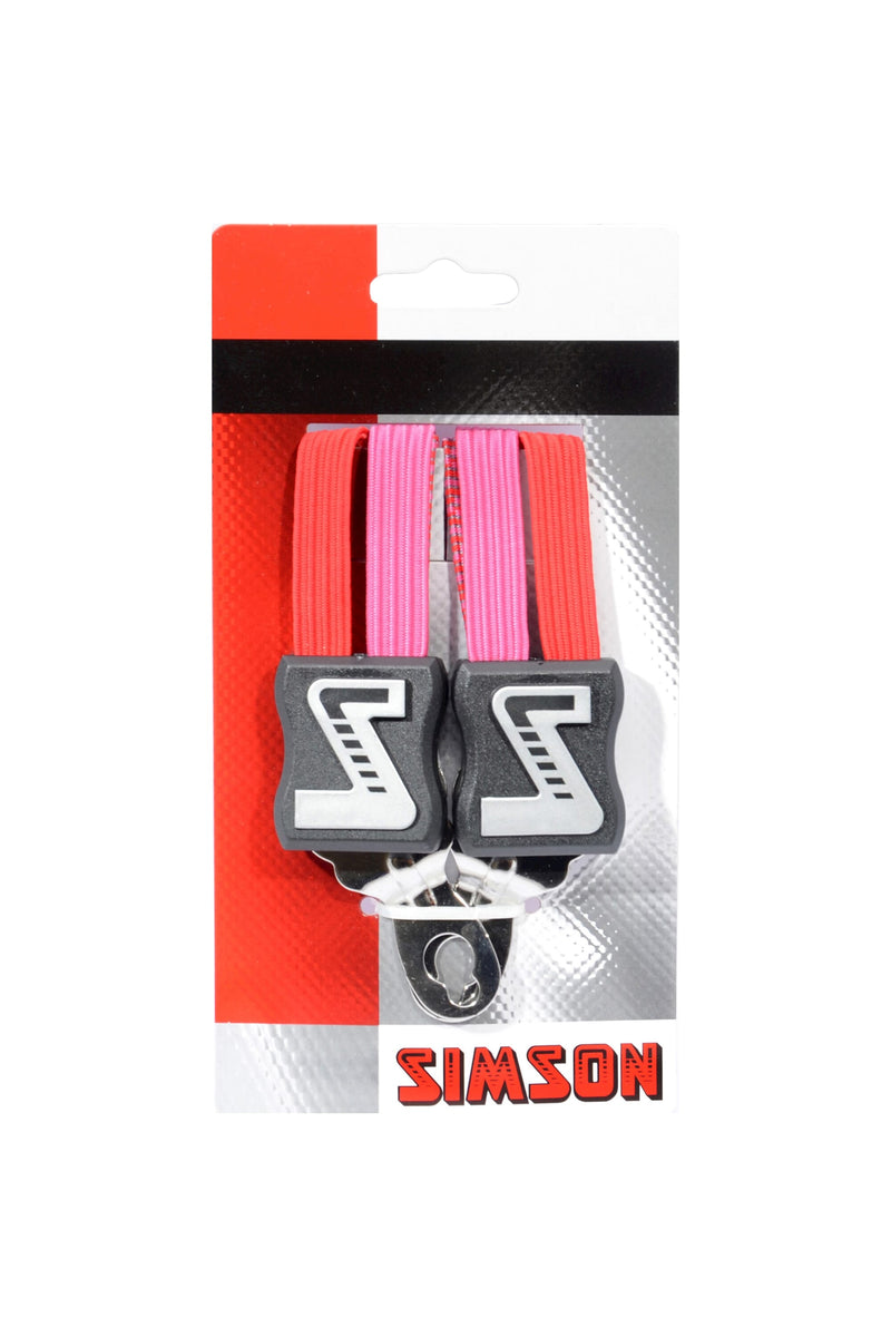 Load image into Gallery viewer, Snelbinder Trio Simson kort met 3 binders - roze rood
