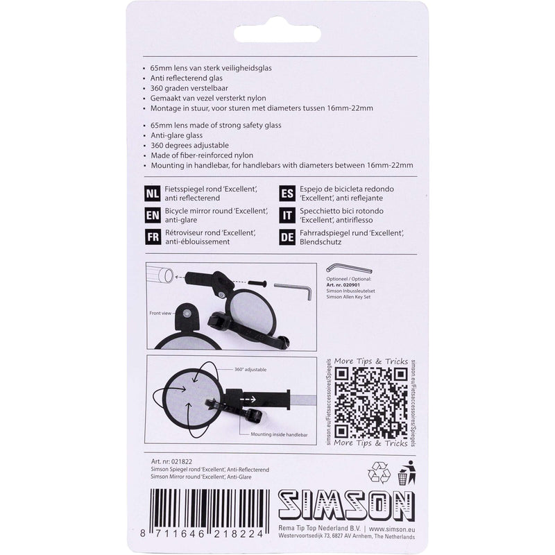 Load image into Gallery viewer, Simson Spiegel rond excellent