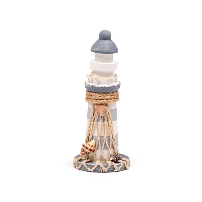 Afbeelding laden in galerijviewer, Strandsouvenir - vuurtoren schelpen