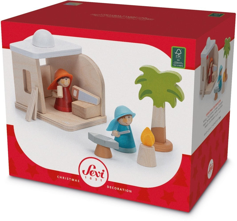 Load image into Gallery viewer, Sevi nativity scene - craftsmen: 18x15x13 cm (83101)